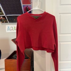 Red Timberland sweater shirt